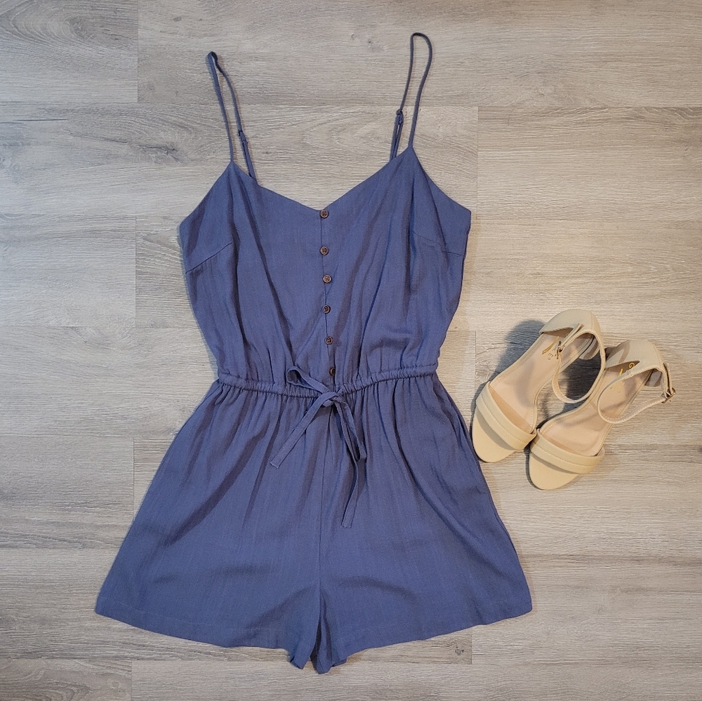 NEW Becaal Slate Drawstring Romper